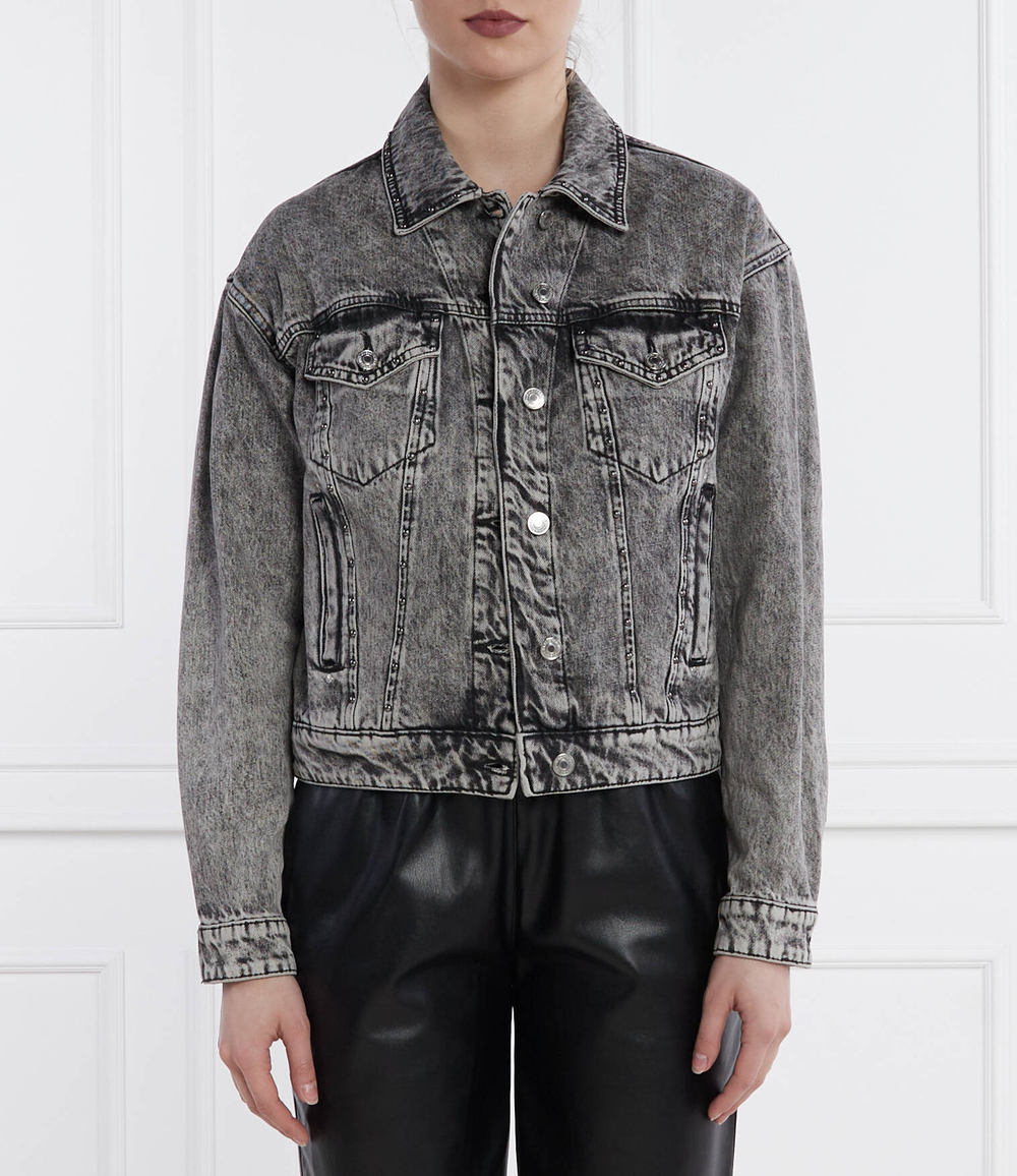 Джинсовая куртка clarette GUESS - графитовый (W4RN62 D56B3)