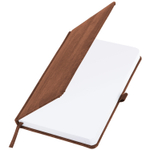 Ежедневник недатированный А5 (138x213 мм) BRAUBERG "Wood" кожзам резинка 136 л. коричневый (2 штуки в упаковке)
