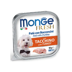 Влажный корм консервы для собак с индейкой Monge Dog Fresh 0,1кг