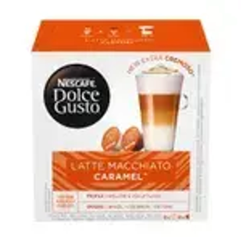 Кофе капсульный Nescafe Dolce Gusto Caramel Latte Macchiato, для системы Dolce Gusto, 8 порций, 16 шт