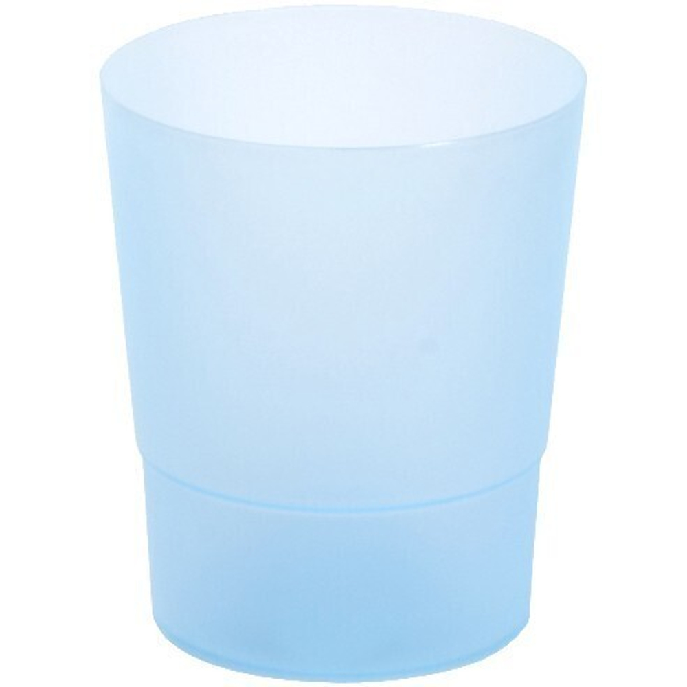 Кашпо для цветов пластиковое 1,25л «Радуга» голубой