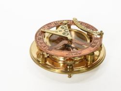 Nautical Морской компас в кожаном футляре