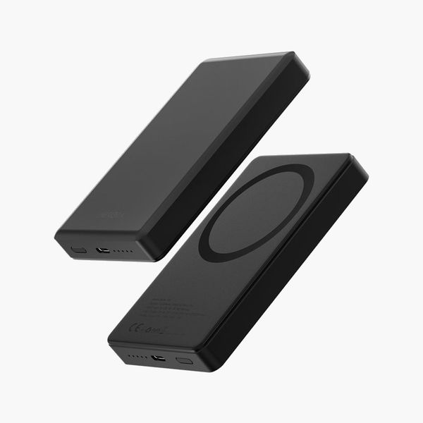 Ультратонкий внешний аккумулятор Energea Alupac 10K, 10000MAH MAGSAFE, Черный | Gunmetal Black