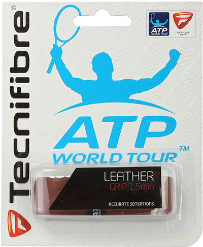 Теннисные намотки базовые Tecnifibre Leather brown 1P