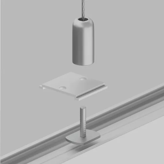 Крепление для троса 1шт Gravity белый Technical tra004hp-21w