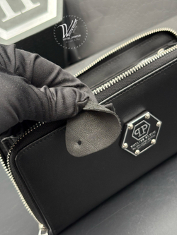 Кожаный кошелек на молнии Philipp Plein