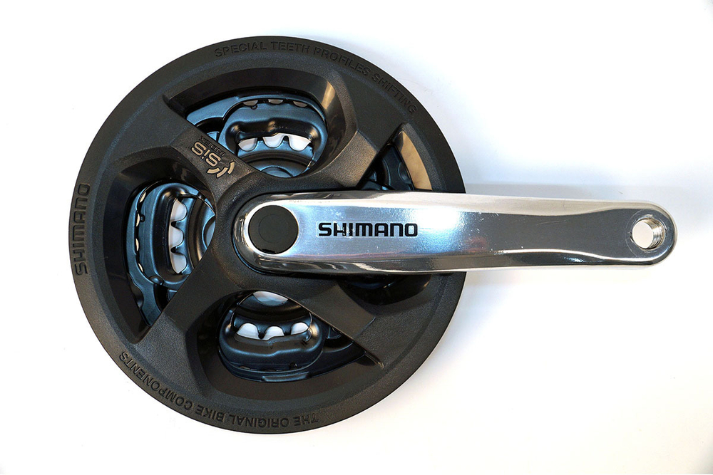 Система Shimano Tourney, M131, 170мм, Кв, 42/34/24, сереб
