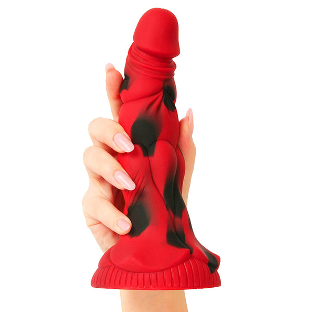Красный фантазийный фаллоимитатор 20см Bior Toys Magic Hero MH-13039