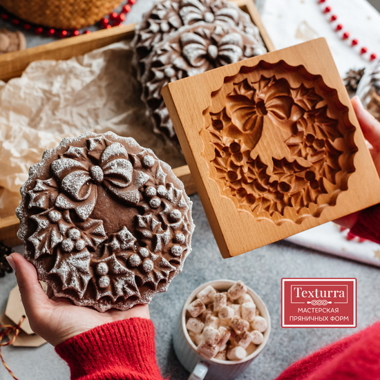 Пряничная форма Рождественский венок