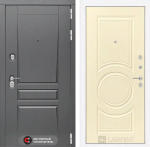 Дверь входная Лабиринт Платинум 23 - Шампань софт металлическая