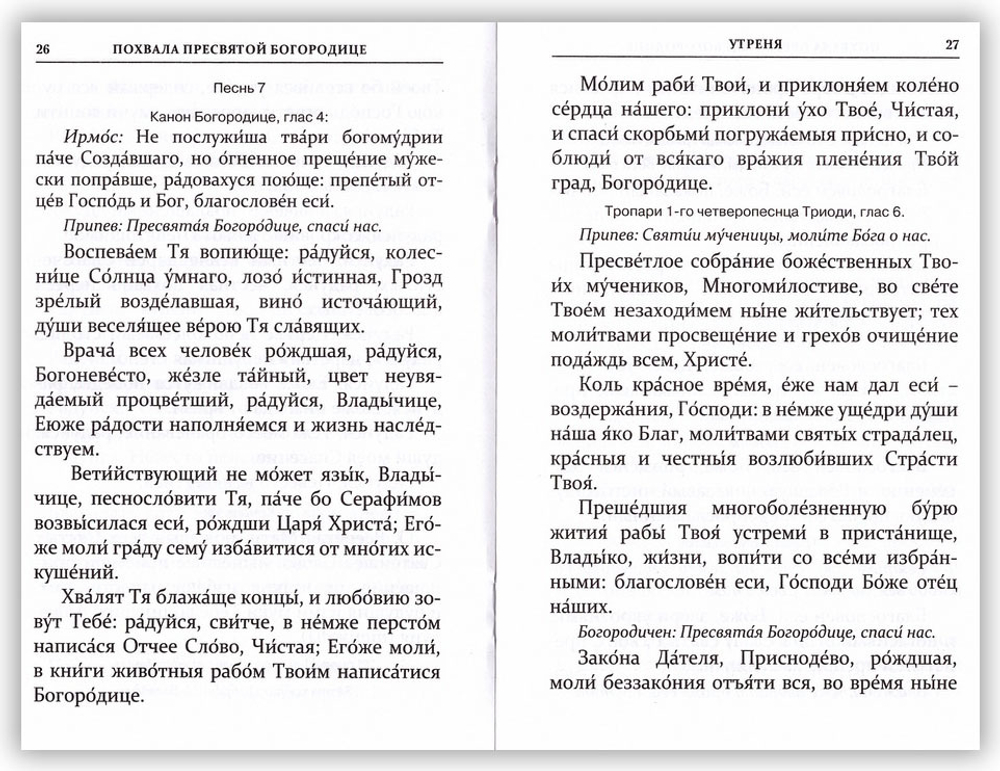Похвала Пресвятой Богородице (Суббота Акафиста)