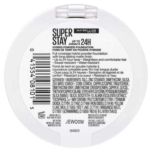 Maybelline, Super Stay, гибридная пудра-основа, 312, 6 г (0,21 унции)