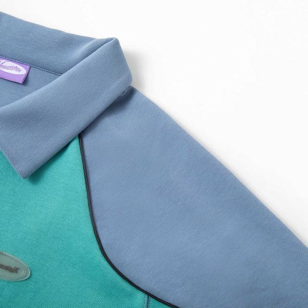 Толстовка College star пыльно-синяя / бирюзовая - фото 4