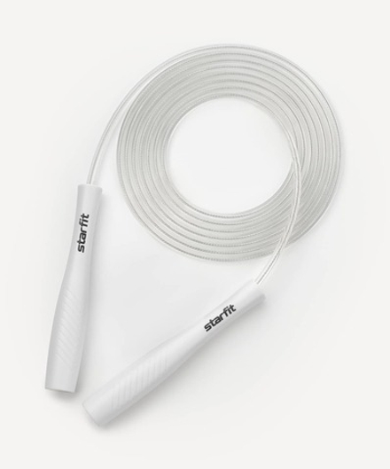 Скакалка RP-501 ПВХ, с пластиковыми ручками, 3 м, белый