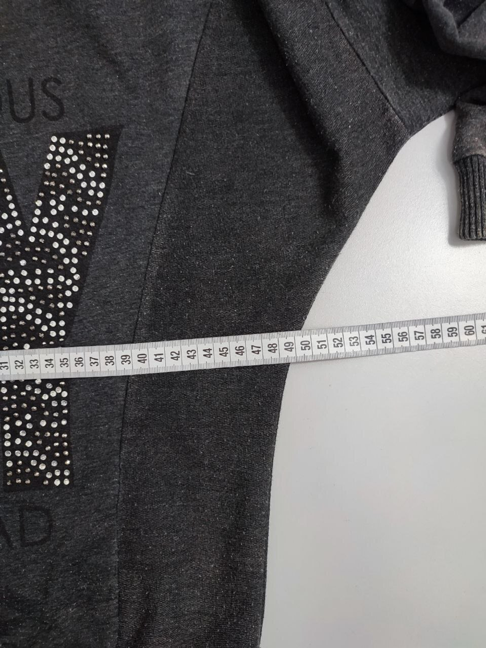 Свитшот со стразами 46 размер