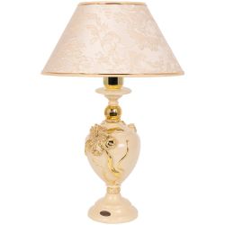 Настольная лампа Флер де Лис Айвори с абажуром №38 Каледония Айвори