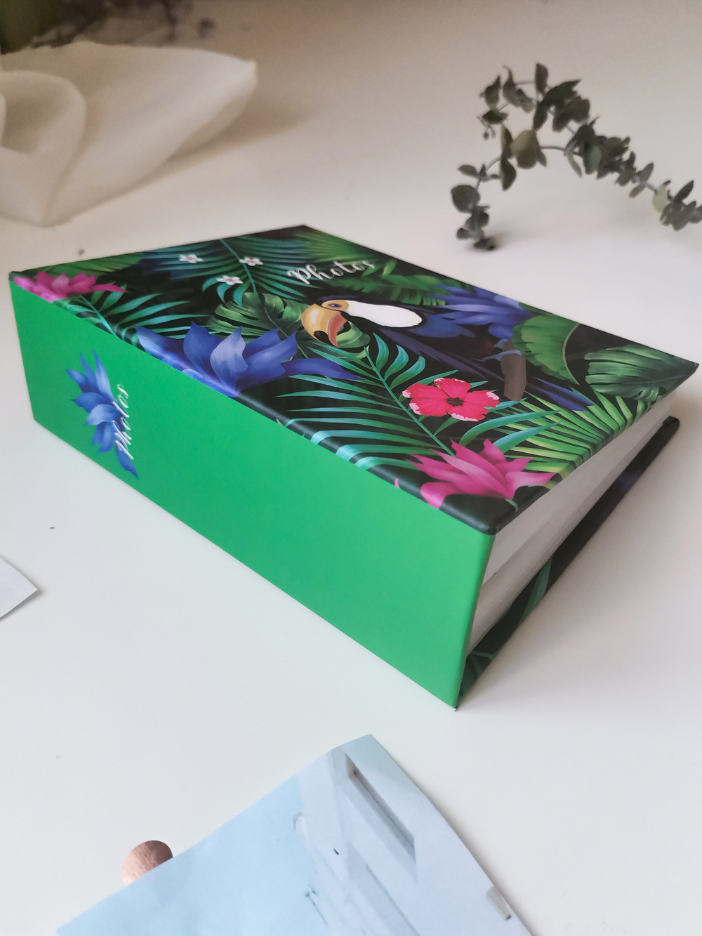 Фотоальбом на 100 фото 10х15 см, пластик. листы belle fleur Тукан