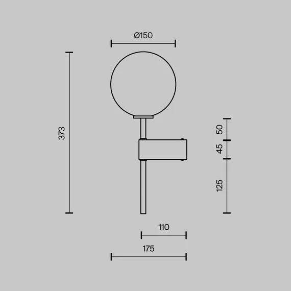 Настенный светильник (бра) Настроение / Mood G4х1 Maytoni mod172wl-01bs