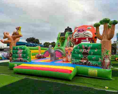 Коммерческий надувной батут «Прайд 2» с широким входом, 12*7*6 м