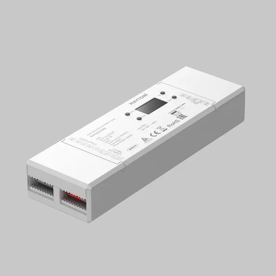 Контроллер DALI DT8 четырёхканальный 12-24В Цветной (RGB)+W 180Вт Lighting control 721017