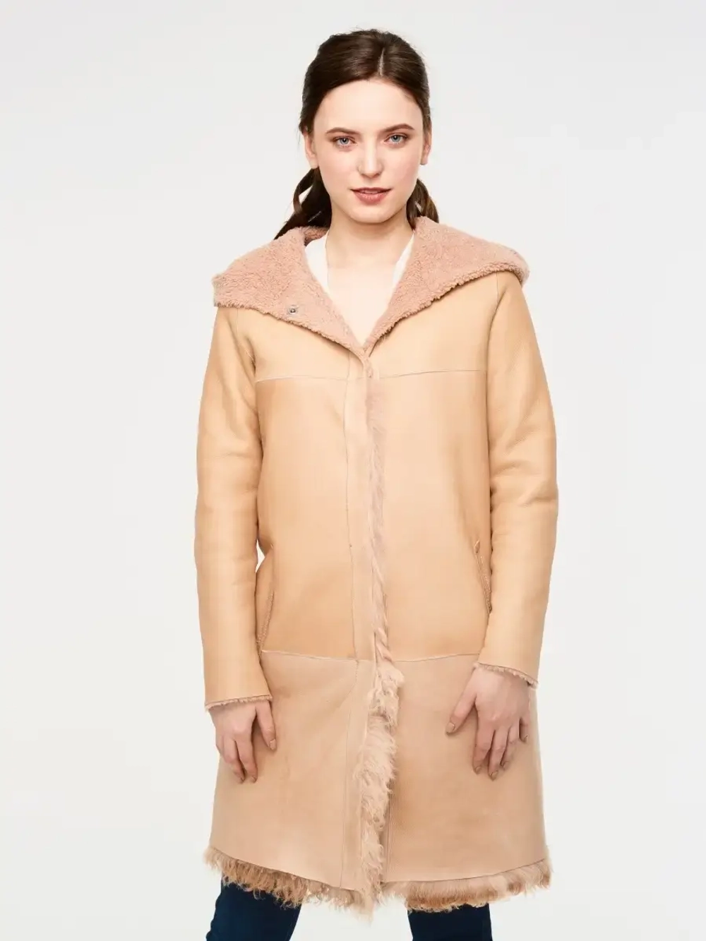 шуба женская натуральная овчина Турция