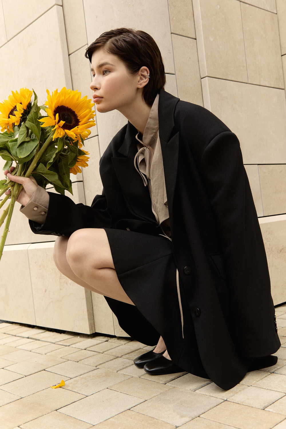 Жакет объемного кроя