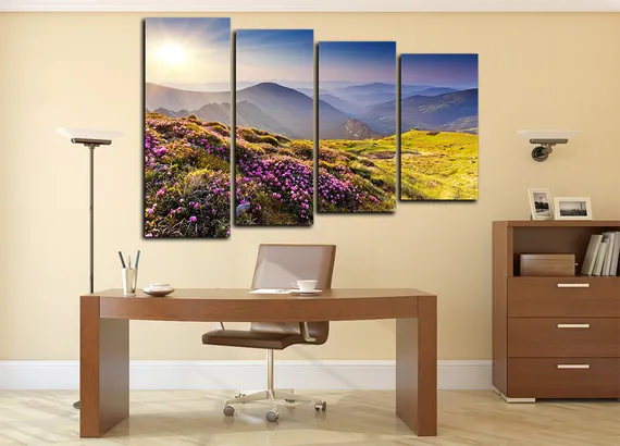 Модульная картина "Цветочный луг"