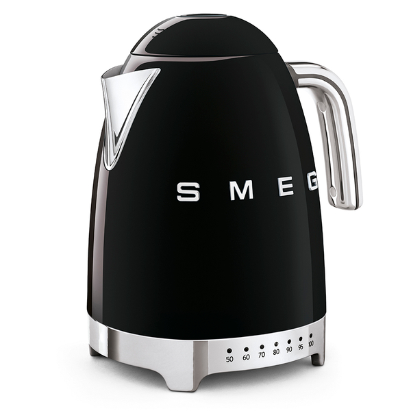 Чайник с регулируемой температурой 1.7л Smeg Стиль 50-х годов 3D черный