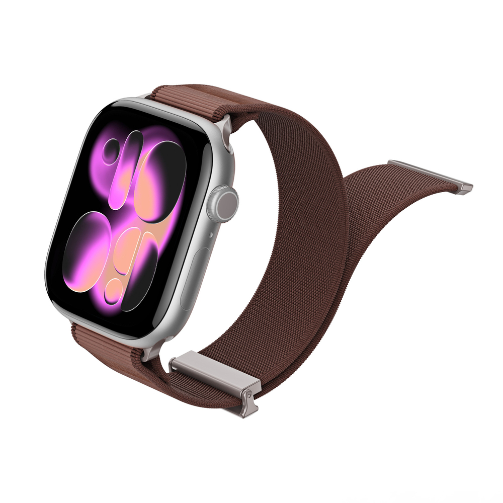 Ремешок коричневого цвета (Sienna) с магнитной фиксацией для смарт часов Apple Watch размером 38, 40, 41 и 42MM, серия Strap (YM Series) от Dux Ducis