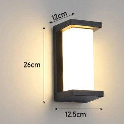 Светильник влагозащитный настенный уличный садовый фасадный IP66/Настенный светильник,12 Вт