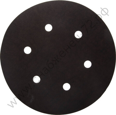 Круг шлифовальный URAGAN ″Универсальный-оптимален для мягких пород дерева″ на липучке, 6 отверстий, P320, 150мм, 50шт