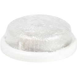 Светильник ЭРА НБО 05-100-001 с ободком Рондо пластик/стекло IP44 E27 max 100Вт круг белый | Светильники ЖКХ IP40 и IP44