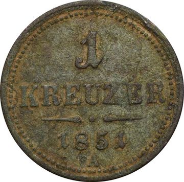 1 крейцер 1851 Австрия