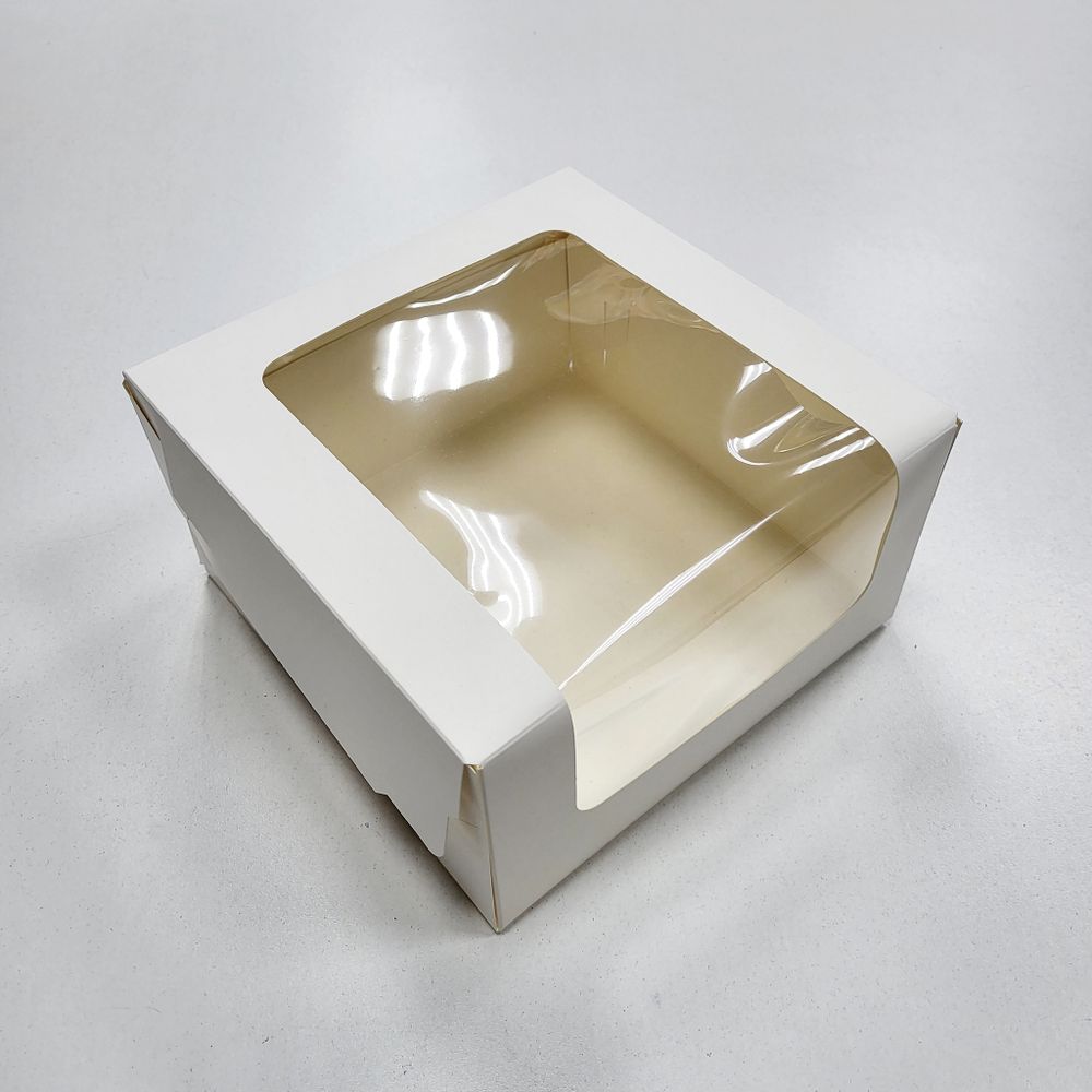Коробка для торта 18*18*10 см Белая