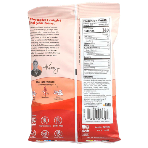 Quinn Snacks, Наггетсы с кренделями с начинкой, пиццерия с сыром, 164 г (5,8 унции)