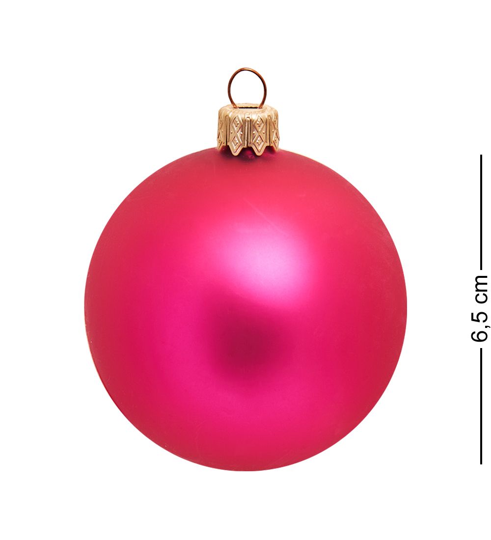 НФШ-1353 Ел. украшение Шар «Рождественский барашек» 65 мм