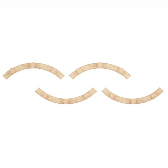 Вешалка настенная slinka, натуральное дерево