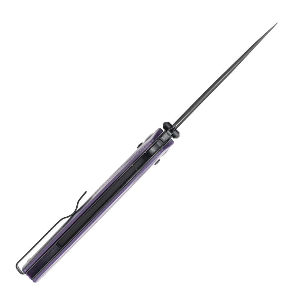 Нож складной SRM 258L-GN Terrier Black Ti (D2, Purple G10)