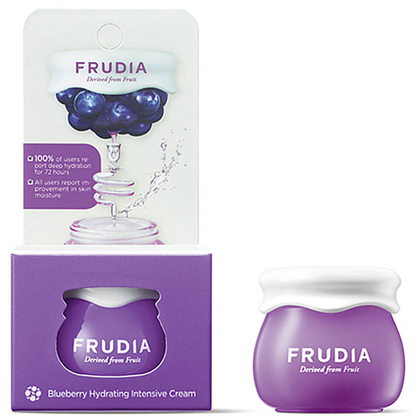 Frudia Крем интенсивно увлажняющий с черникой - Blueberry intensive hydrating cream, 10г
