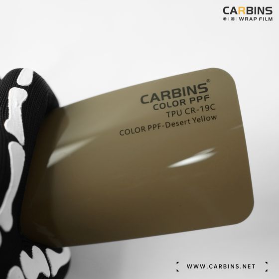 Carbins Color PPF Desert Yellow CR 19C песочная бежевая цветная полиуретановая защитная антигравийная пленка