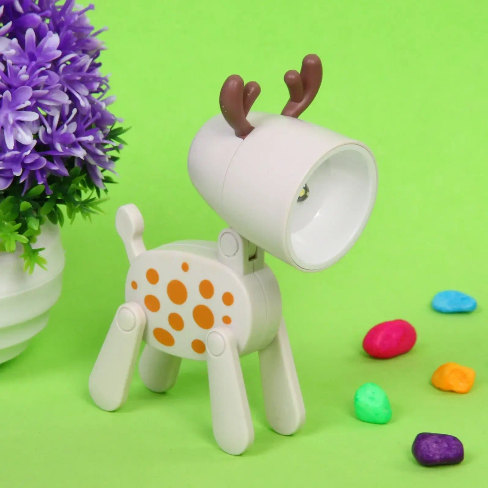 Настольная лампа «Sweet - Жирафик» LED 5,5*5,5*9,6 см, батарейки AG3 0.2W, Бежевый