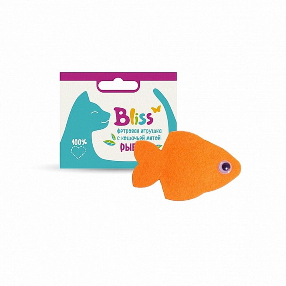 Игрушка Bliss с кошачьей мятой Рыбка