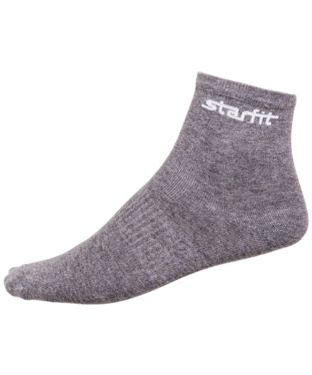 Носки средние SW-206, светло-серый меланж/черный, 2 пары