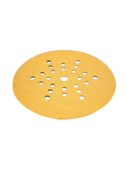 225мм P60 10шт. Шлифовальный абразивный круг для шлифовки под липучку Minamo Golden Warrior