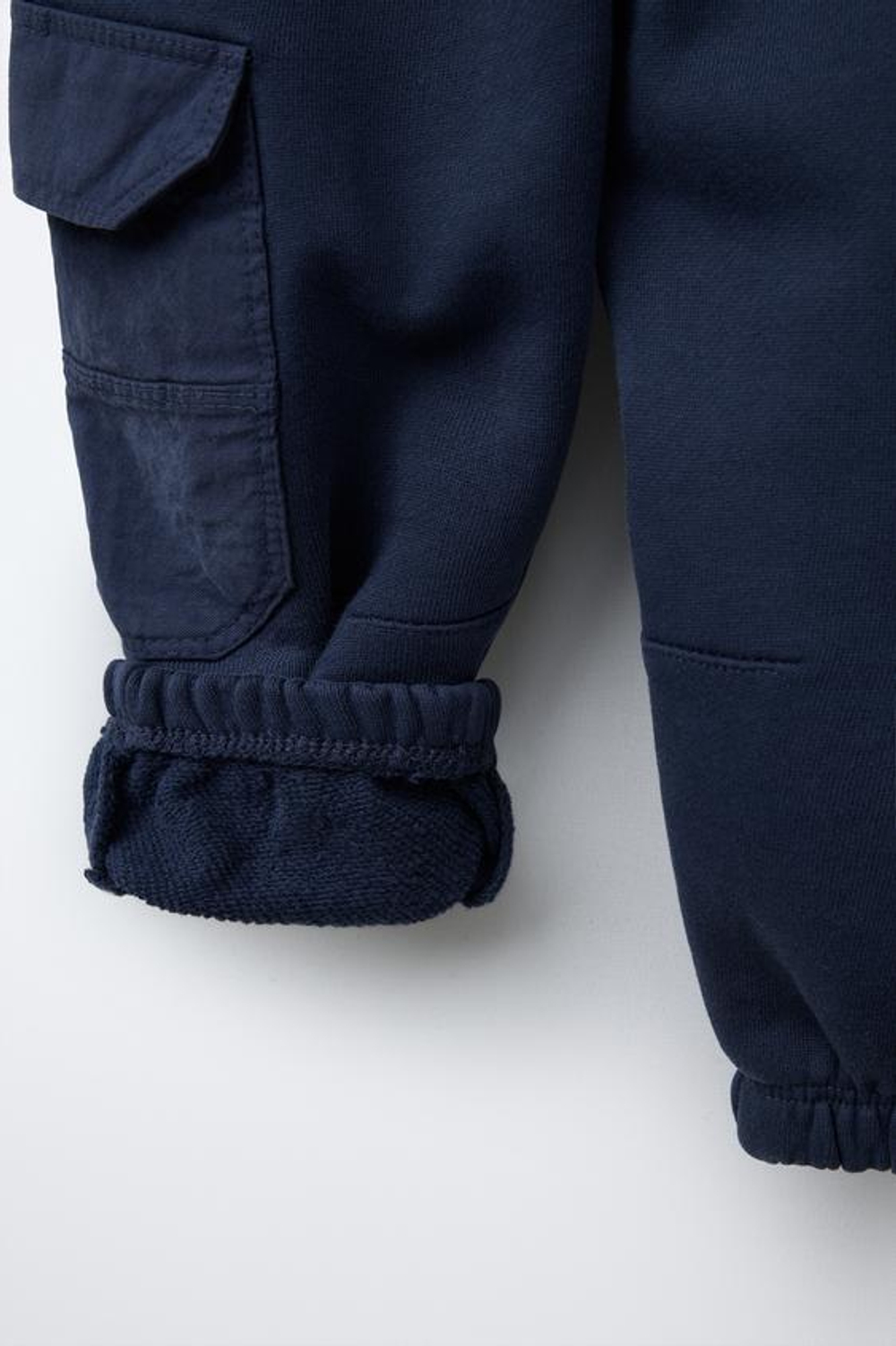 ZARA БРЮКИ-ДЖОГГЕРЫ В СТИЛЕ КАРГО, МОРСКОЙ СИНИЙ