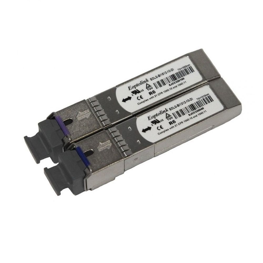 TFortis SFP-модуль оптический 1Гбит/с, 1xSC/SMF, до 10 км, от -40 до +100, (пара)