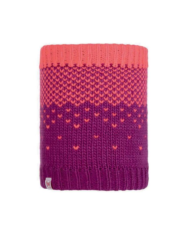 Шарф-труба вязаный с флисом детский Buff Neckwarmer Knitted Polar Hilda Purple Raspberry Фото 1