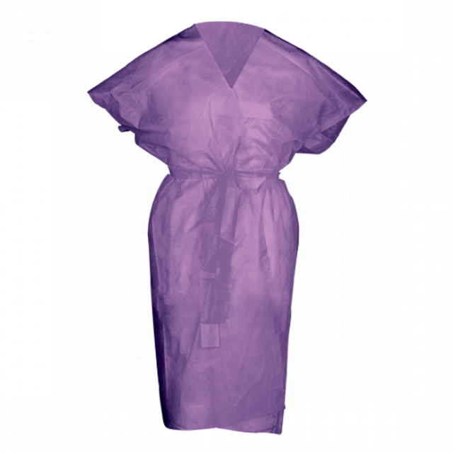 Халат "Кимоно", спанбонд, сиреневый