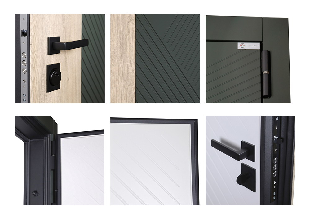 Стальная дверь «Vertu» (адаптивная замковая часть). Заказная модель.