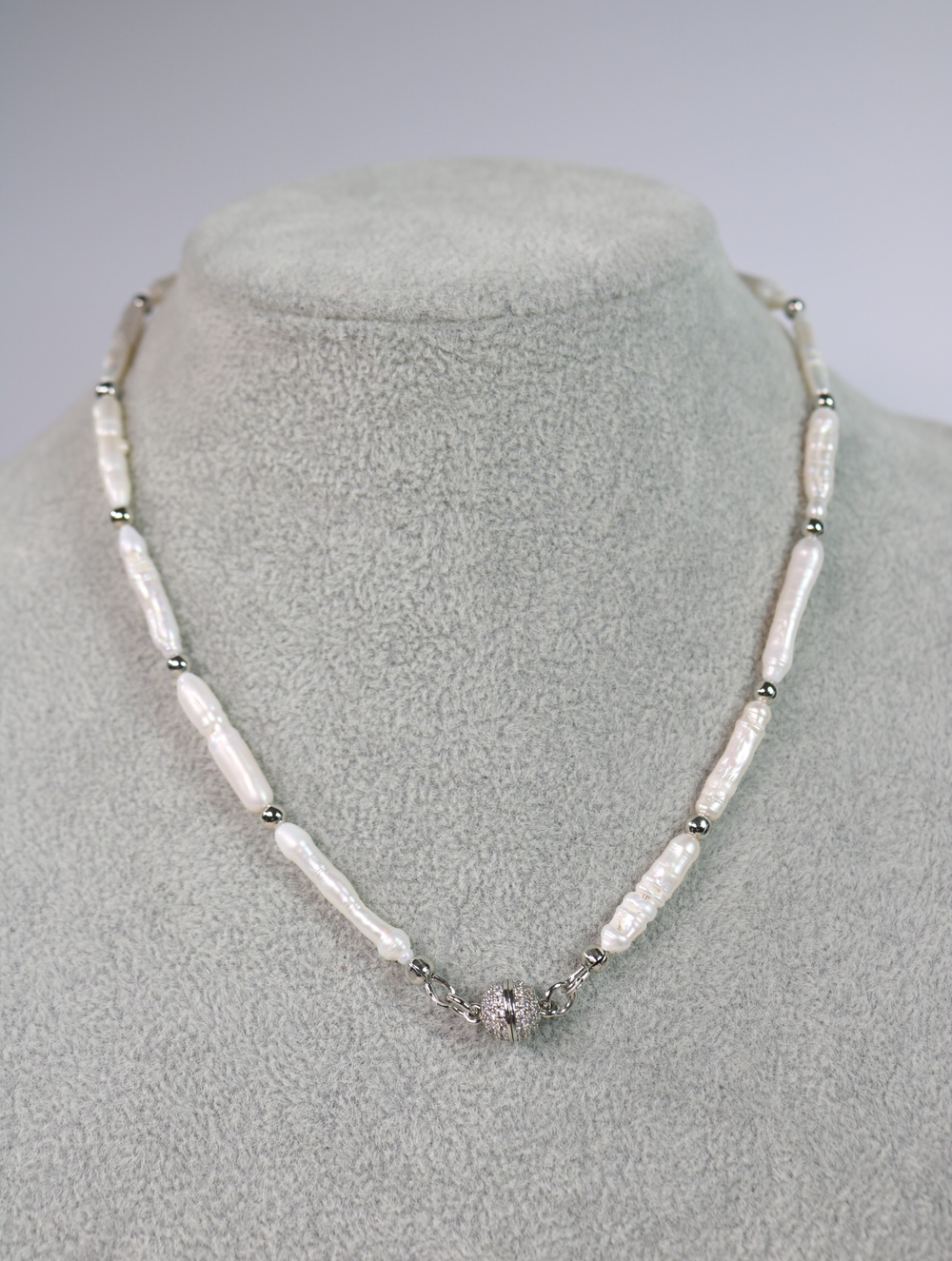 Чокер из барочного жемчуга «Жемчужный штрих»